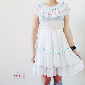 Vintage Cute Ruffled Dress